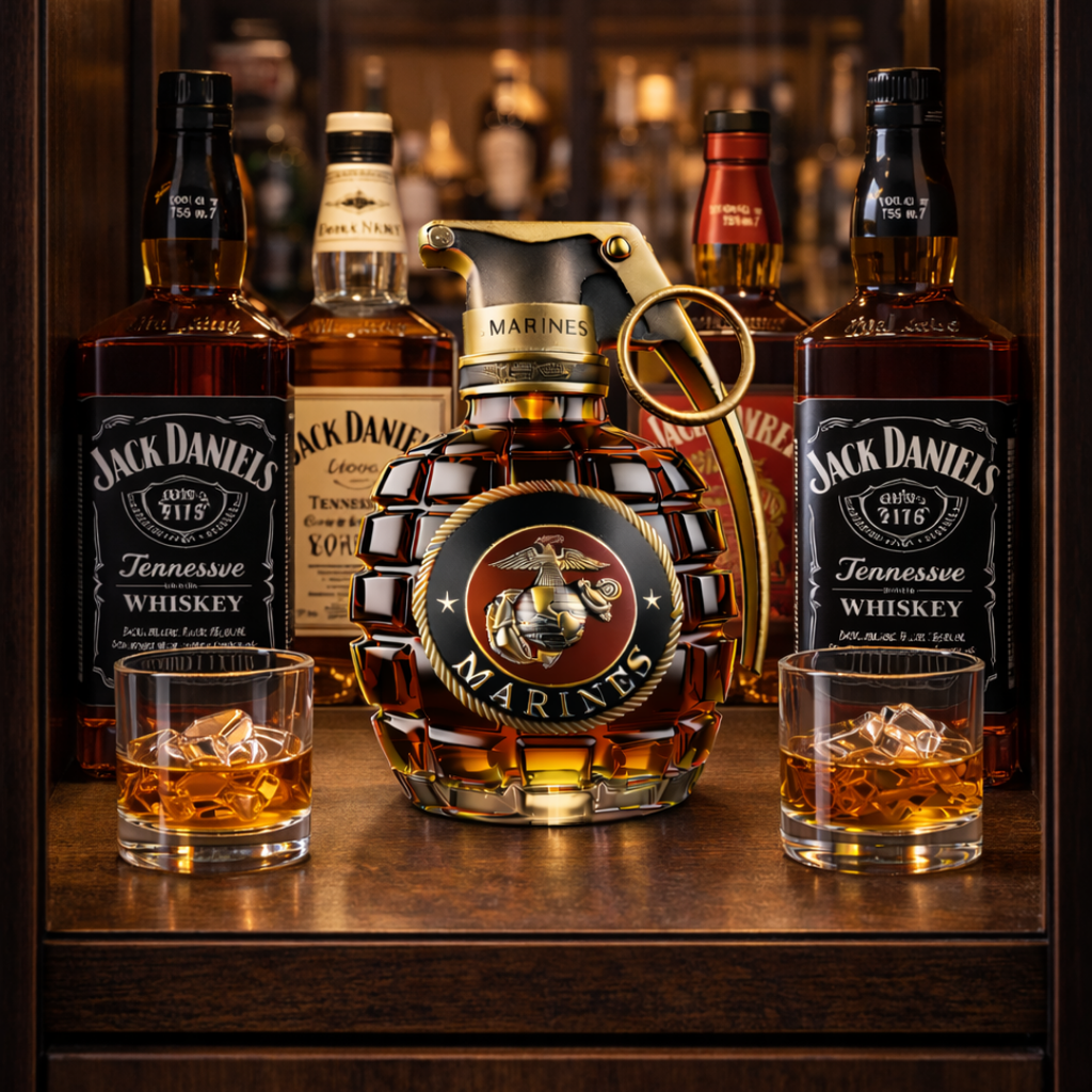 Butelka whisky - Edycja granatowa