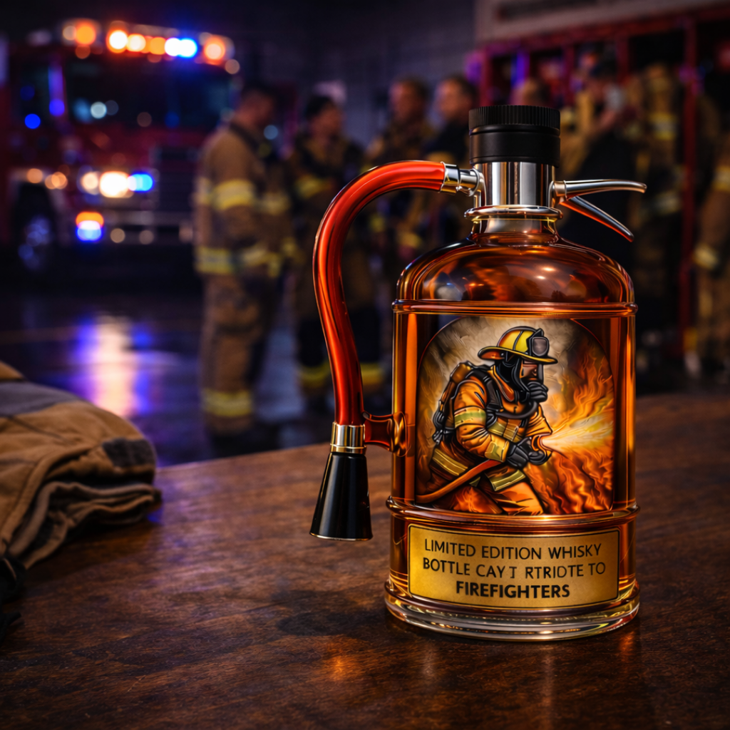 Butelka whisky - Wydanie strażaka