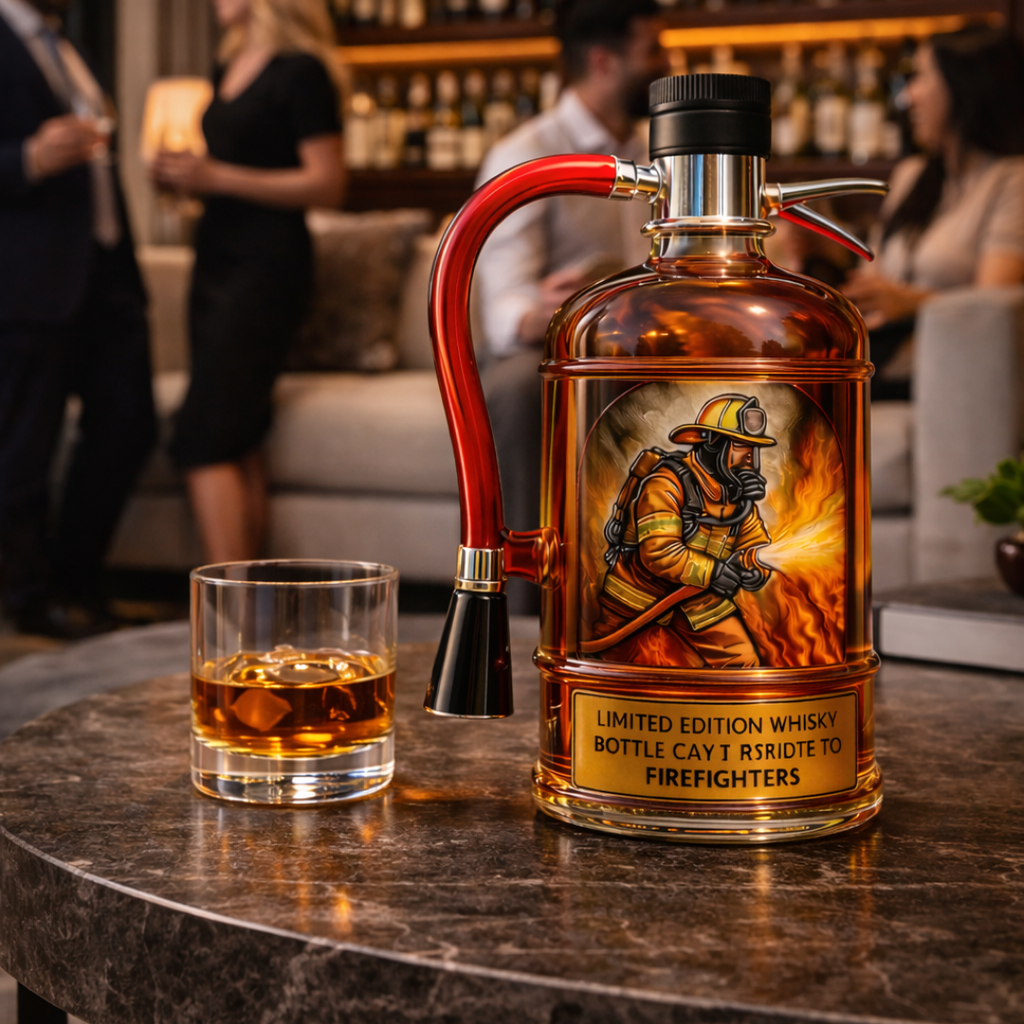 Butelka whisky - Wydanie strażaka