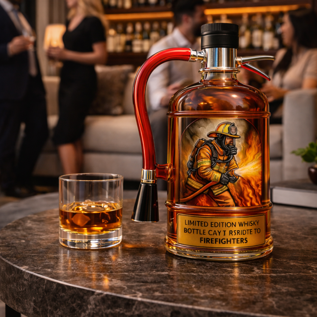 Butelka whisky - Wydanie strażaka
