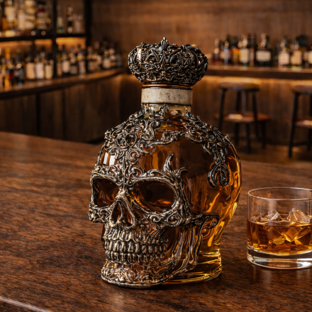Butelka whisky - Edycja czaszki