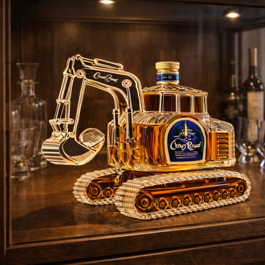 Butelka whisky - Wydanie z koparką