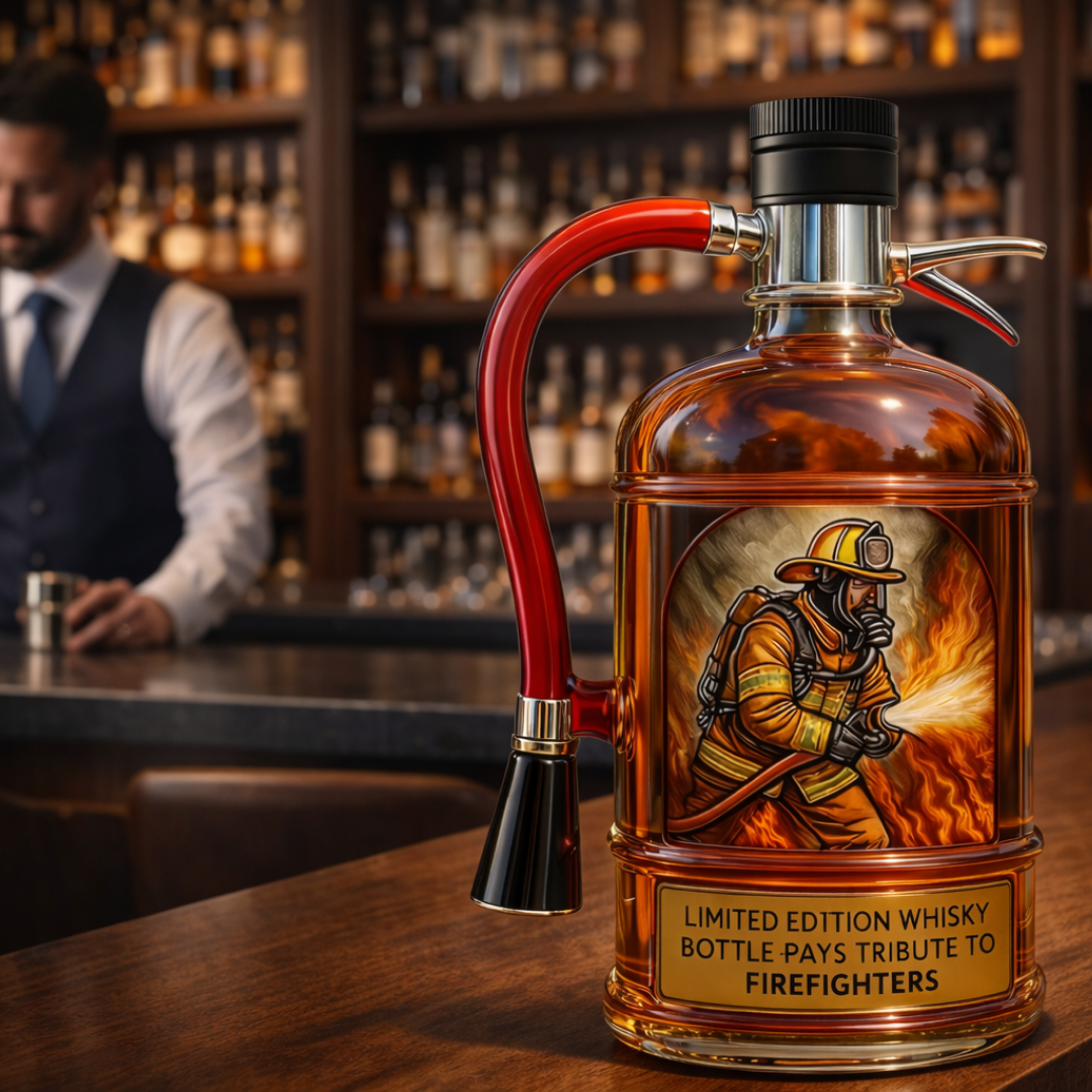 Butelka whisky - Wydanie strażaka