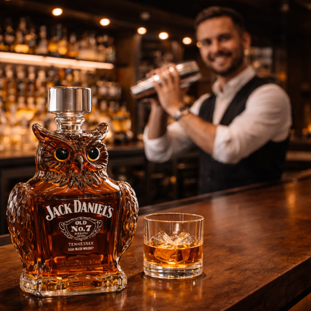 Butelka whisky w kształcie sowy - Edycja Sova