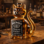 Butelka whisky - Edycja z kotem