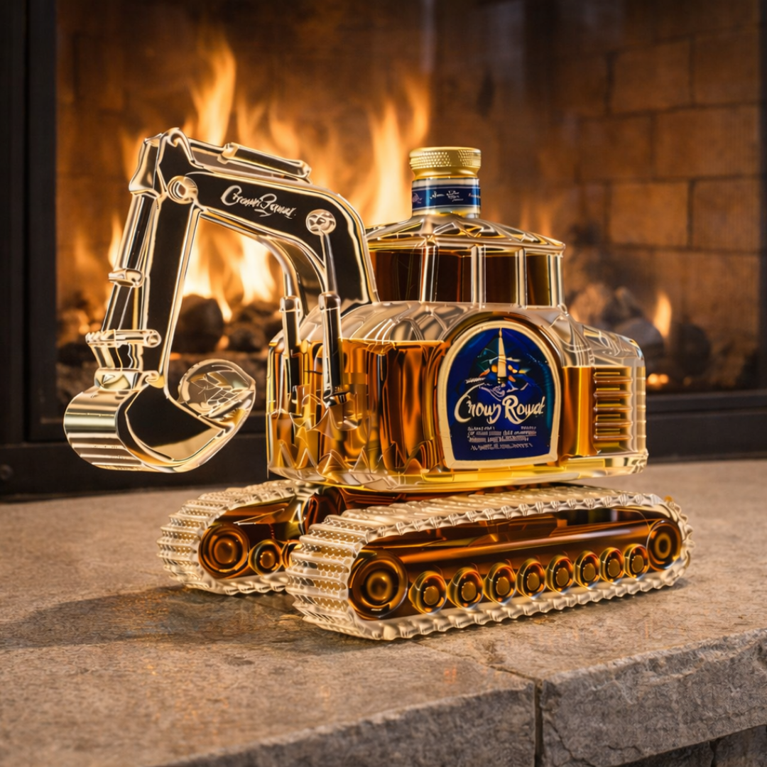 Butelka whisky - Wydanie z koparką