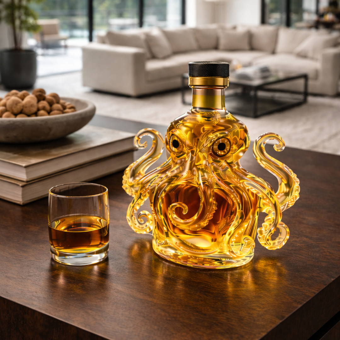 Butelka whisky - Edycja z ośmiornicą