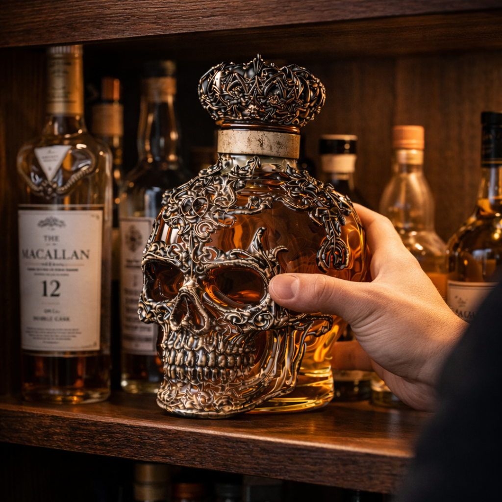 Butelka whisky - Edycja czaszki