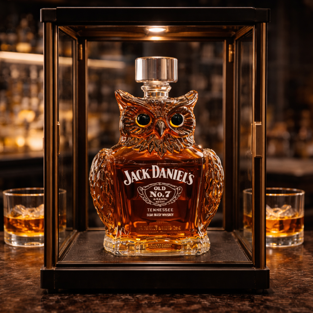 Butelka whisky w kształcie sowy - Edycja Sova