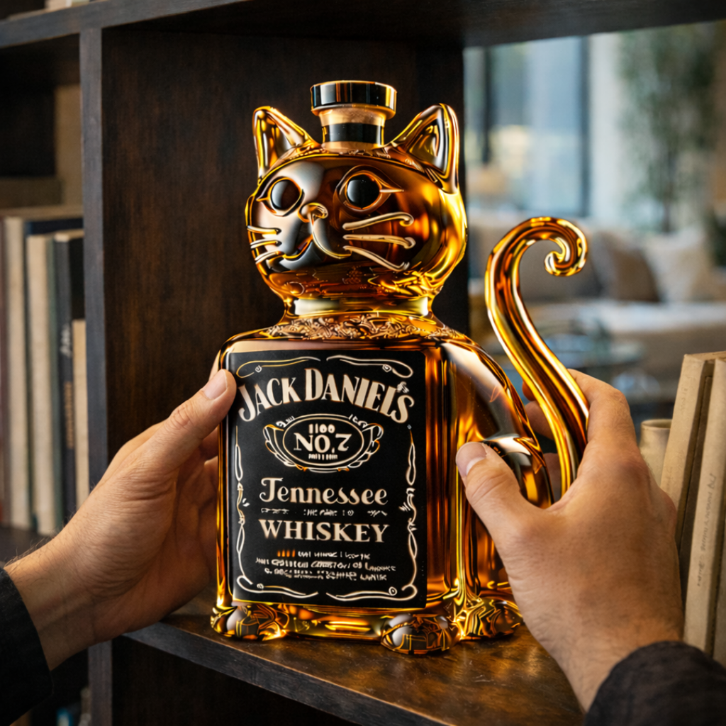 Butelka whisky - Edycja z kotem