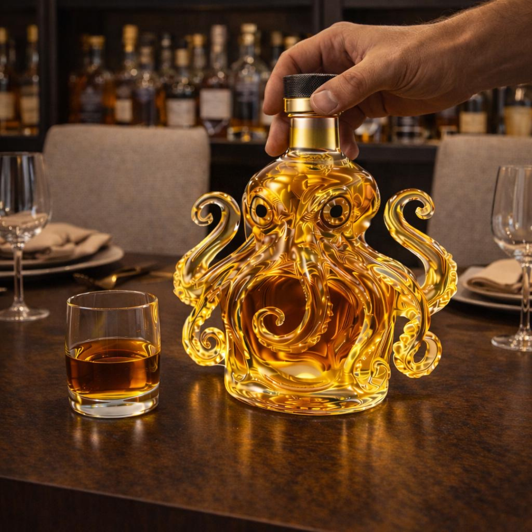 Butelka whisky - Edycja z ośmiornicą
