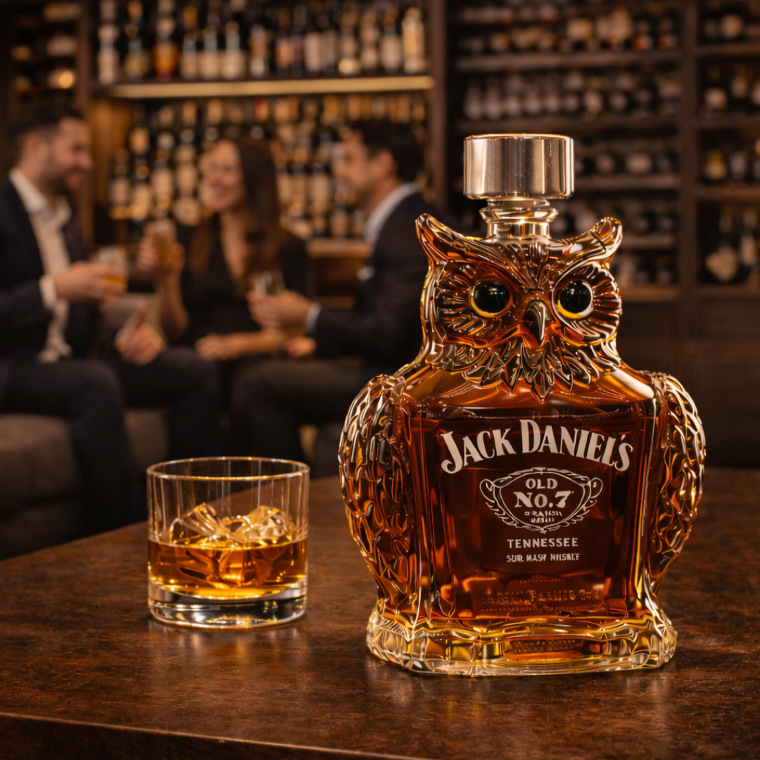 Butelka whisky w kształcie sowy - Edycja Sova