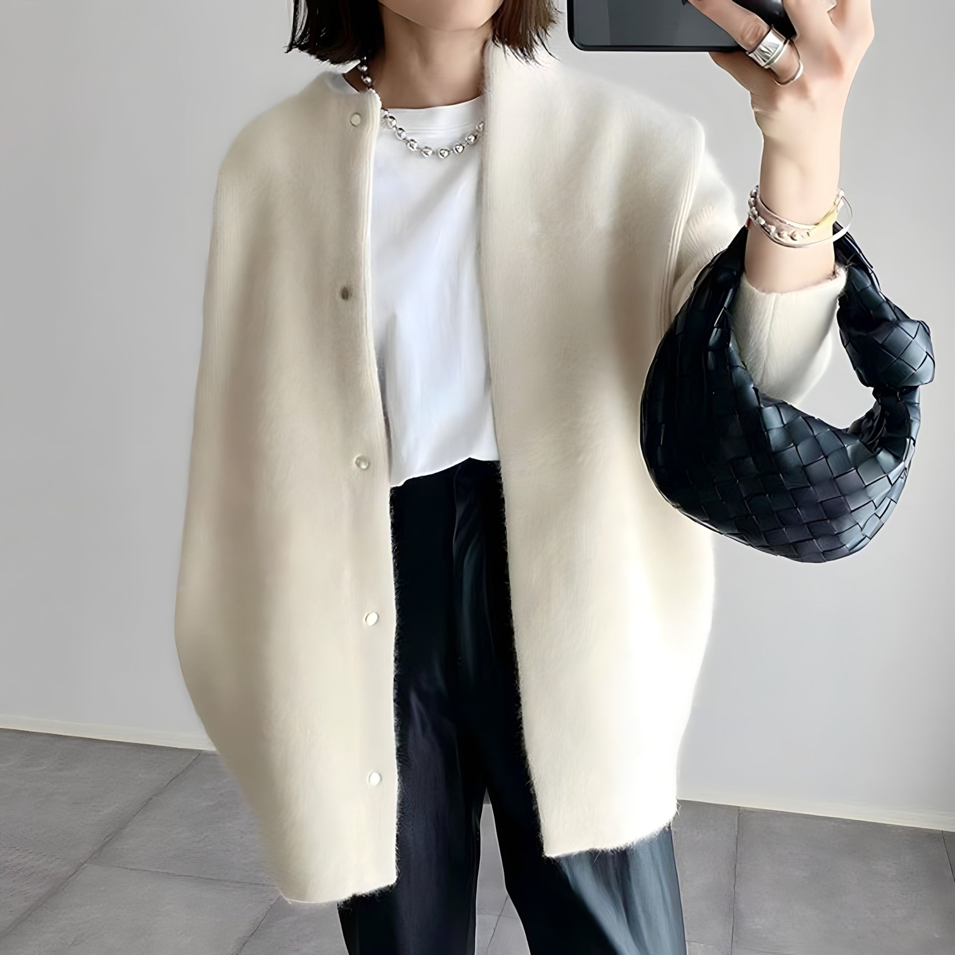 Whitney | Elegancki Kardigan Z Guzikami