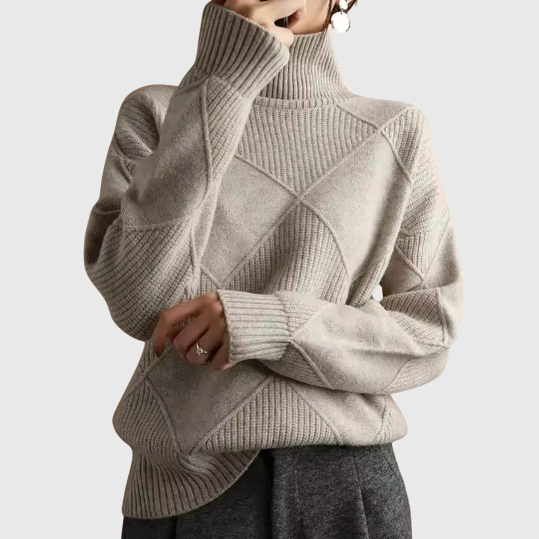 Lauren | Sweter z wysokim kołnierzem
