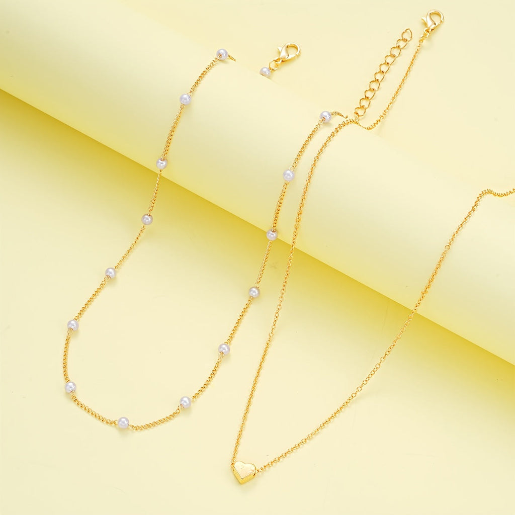 Zestaw Minimalistycznej Eleganckiej Biżuterii - Naszyjnik i Bransoletka