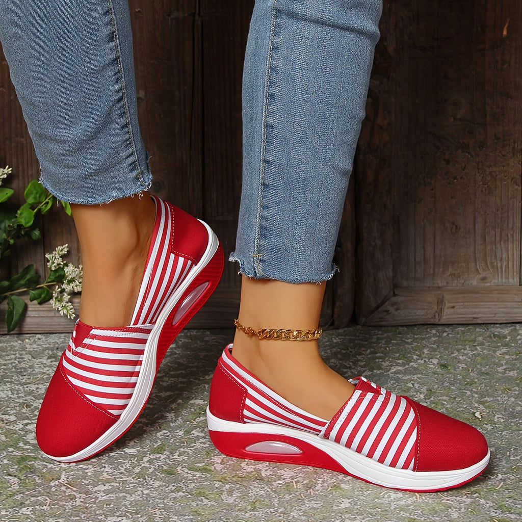🔥 Promocja dnia 50% zniżki - Damskie wygodne wsuwane ortopedyczne trampki w paski