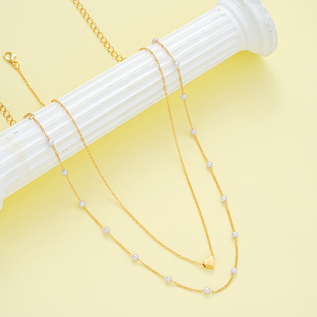 Zestaw Minimalistycznej Eleganckiej Biżuterii - Naszyjnik i Bransoletka
