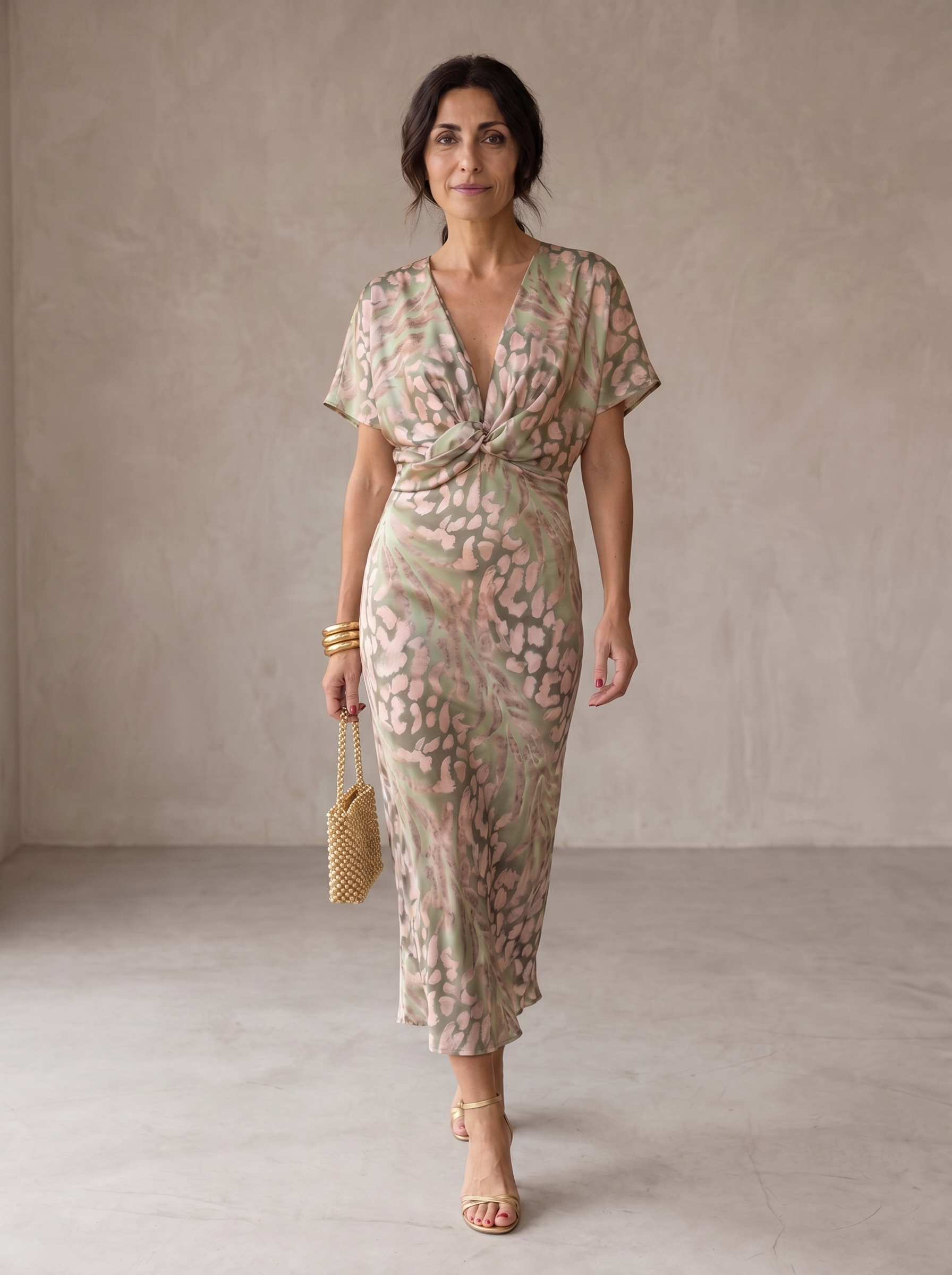 Antonella | Elegancka sukienka z lekkiego i płynnego materiału