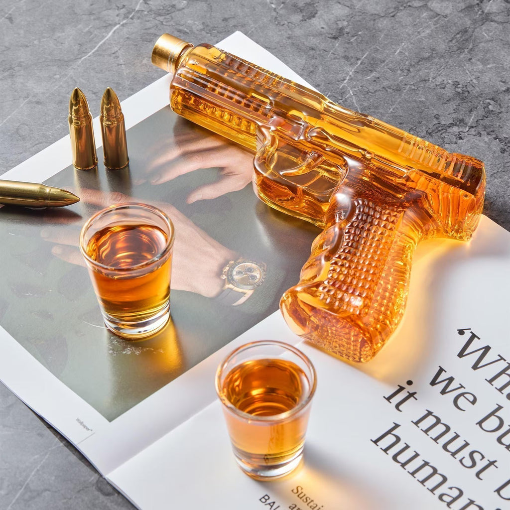 Zestaw whisky – Edycja z pistoletem i szklankami